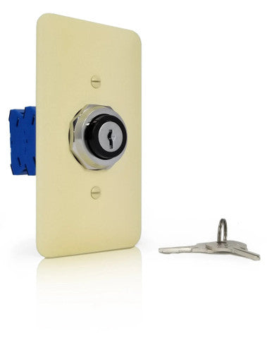 Somfy Heavy Duty Maintained Indoor Key Switch (Ivory)