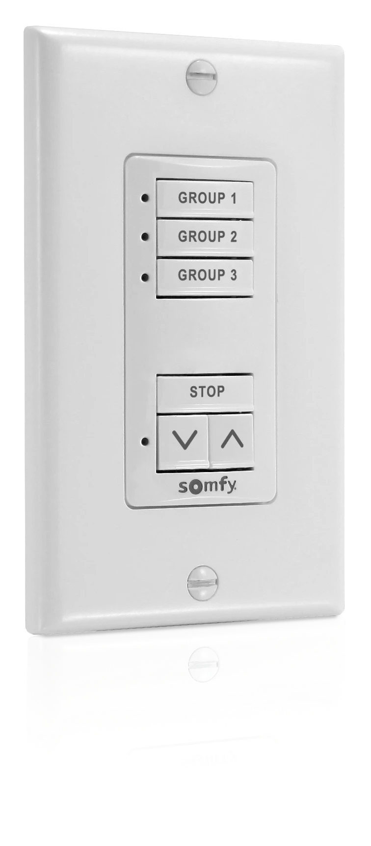 Somfy SDN V2 DecoFlex Digital Keypad, 6-Button Group Controller White #1871497