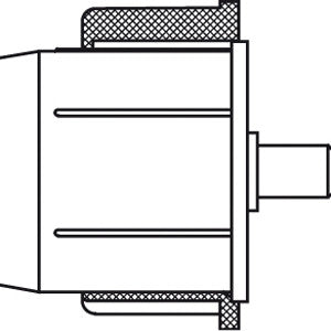 2.0" Plastic Idler End Cap - 10mm Shaft