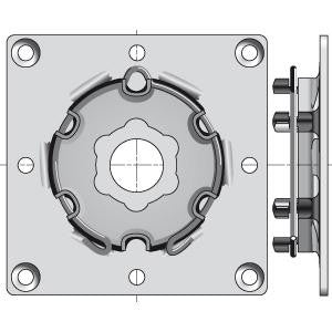 Square Motor Bracket With Spring Ring