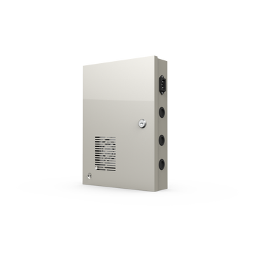 Rollease Power Panel 18CH 15V for DCRF Motors provides power for up to 18 separate DC ARC motors.