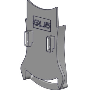 Dual chain guide for SL15 clutch in 5" fascia bracket - white