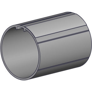 Rollease 1.5" OD aluminum tube 6' length with tape.