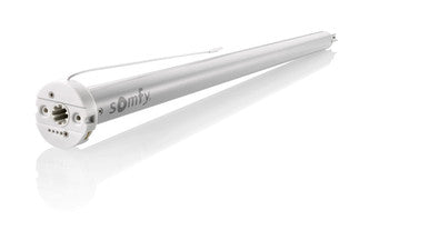 The new Somfy Roll Up 24 WireFree RTS Li-ion is a slim design wirefree motor, ideal for applications requiring minimal spacing.