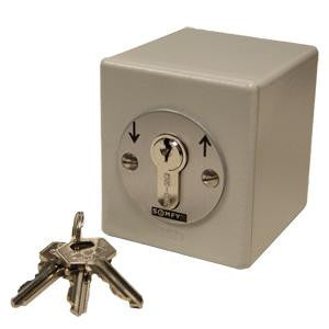 Used for security rolling shutters, rolling doors. Surface mount, Outdoor use only.