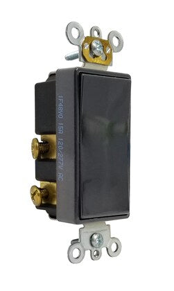 Somfy Maintained Designer Switch, Single Pole Black