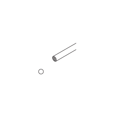 Vako Fiberglass rod 4mm White - White