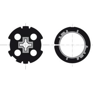 Crown and Drive Set available for 1.5” RollEase tube, Louvolite 40mm tube, and Louvolite 45mm tube. Comes with screws.