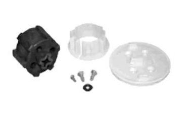 Somfy Crown, Drive, Motor Mount Plate, and 3.5 x 9mm Screws for Louvolite System 45