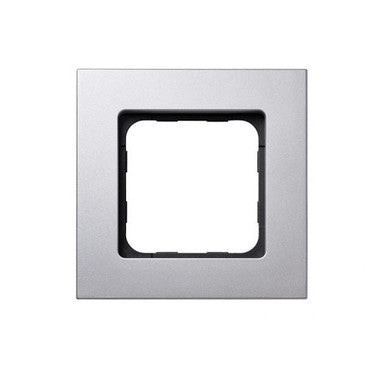 Silver Matte finish frame for the Smoove RTS wall switch module.