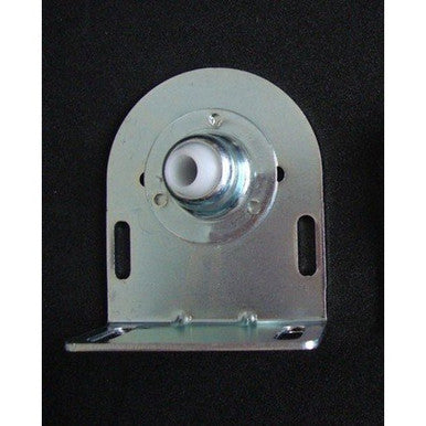 Somfy LT50 Idler Bracket. Zinc plated steel. 10mm ID Nylon ball bearing
