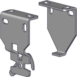 Rollease Mounting Bracket Set R3-R8 R-Series (2.875" projection) Zinc Finish