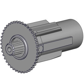 Easy-Link Coupler System male drive - black.