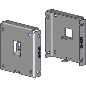 R16 R-Series 4" square fascia bracket set. Bracket for 4" fascia to be used with R16 clutch driven shades.