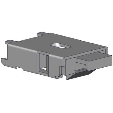 Mounting brackets for single shade headrail (Easy Spring Plus) - silver.