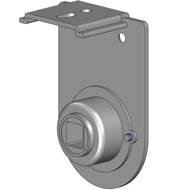 Bracket with side adjuster for single shades (Easy Spring Plus) - white