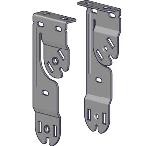 Rollease Skyline Double Vertical Bracket Set. Zinc Plated or White
