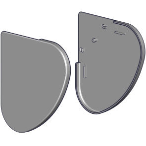Universal Double Skyline bracket cover set - Black.
