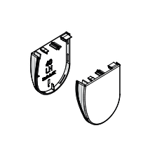 Louvolite Wrapped open cassette cover 40 -RH & LH for use with RM2106