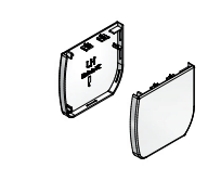 Louvolite Full fascia bracket cover set -RH & LH For use with RM2108