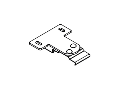 Louvolite Cassette top fix extension brackets for use with shallow recess