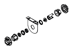 Louvolite 55mm Bracket Set - Drive Link