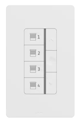 DecoFlex WireFree™ Zigbee 4 Channel In-wall, White