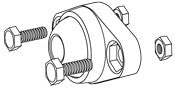 Nylon Ball Bearing And Holder 12mm Hole For Use With Heavy Duty Angle Bracket
